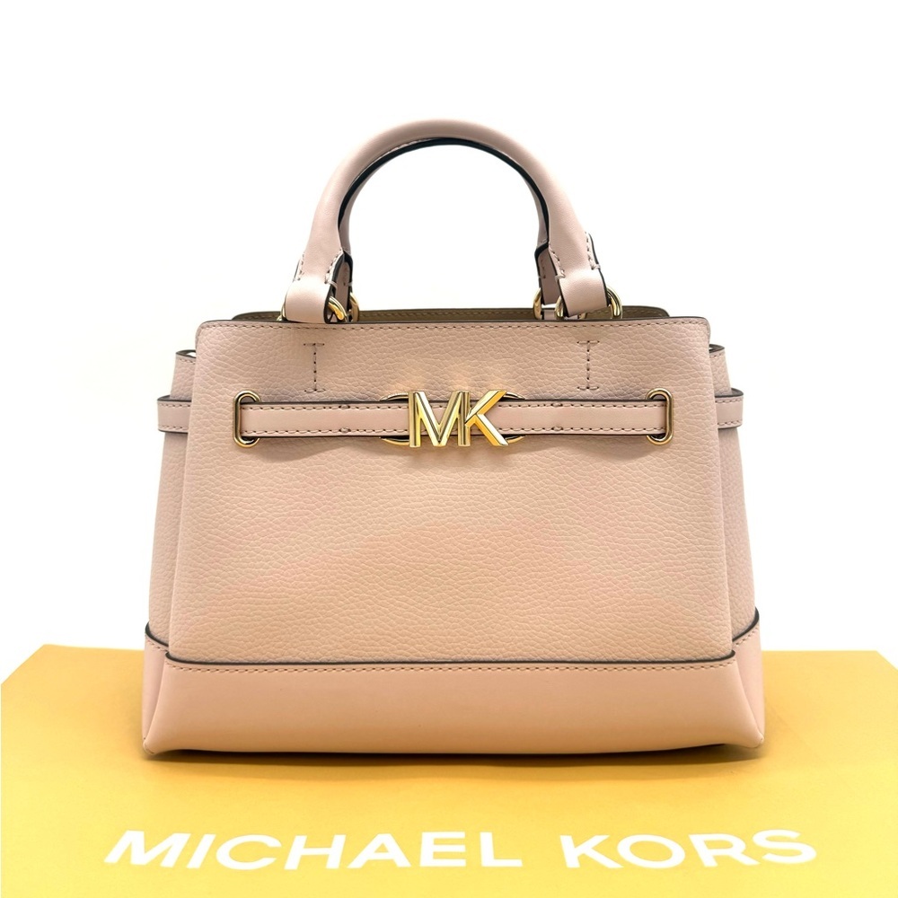 Michael Kors Reed Small Satchel Crossbody Bag Powder Blush